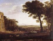 Country cape with the father of Psyche that at Apollo sacrifices Claude Lorrain